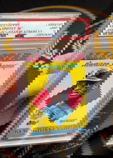 Ken Griffey Jr 2023 Topps 35th Anniversary Platinum 1/1 PSA 9