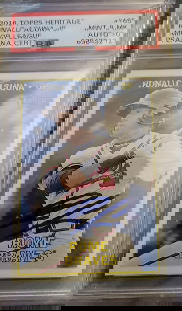 Acuna minor league auto