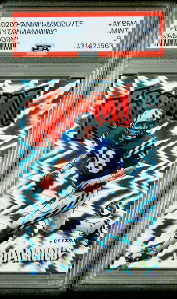 2020 Peyton Manning Panini Absolute Kaboom Vertical Holo PSA 9 #K-PEM KABOOM! SP