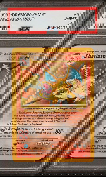 1999 Pokemon Base Set Holo Charizard #4 PSA 9