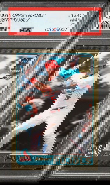 2001 Topps Traded & Rookies Gold 147/2001 Albert Pujols #T247 PSA 7 Rookie RC