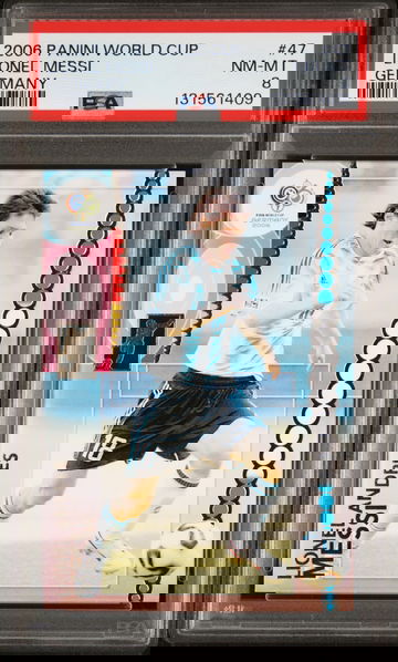 2006 Panini World Cup Lionel Messi PSA 8 