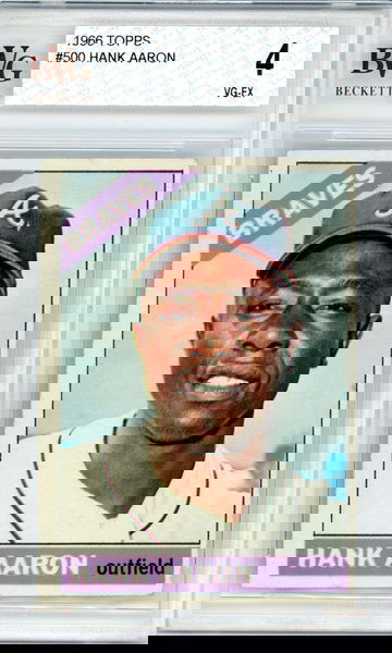 1966 TOPPS HANK AARON BVG 4