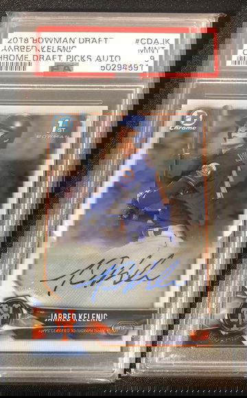 Jarred Kelenic 2018 Bowman Chrome Auto PSA 9