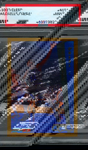 1992 Fleer #401 Shaquille O’Neal PSA MINT 9