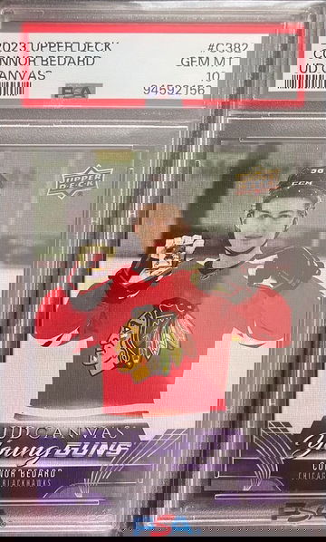 2023 Upper Deck Connor Bedard UD Canvas RC PSA 10