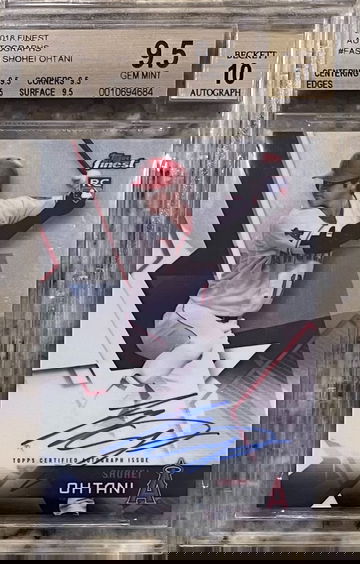 2018 Topps Finest Shohei Ohtani Auto RC