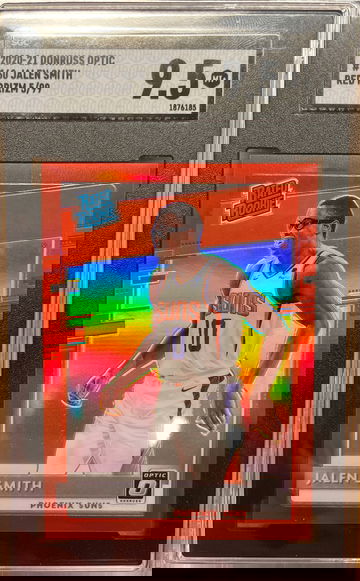 2020 Optic Jalen Smith Red Prizm 5/99 SGC 9.5