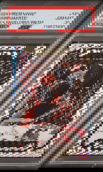 2024 Prizm WWE Sherri Martel Lucky Envelopes Prizm #/8 PSA 10