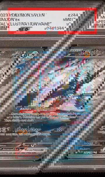 2023 Pokémon Scarlet & Violet Miraidon Special Illustration Rare #244/198 PSA 9