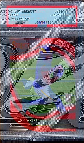 2020 CAM AKERS Panini Die-Cut RED PRIZM PSA 9 Rookie RC #355