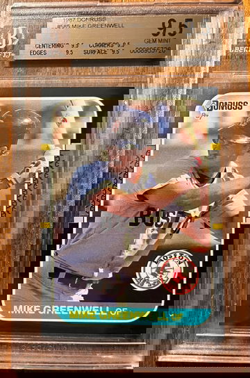 1987 Donruss Mike Greenwell RC ROOKIE #585 BGS 9.5 LOW POP 1/5 BOSTON RED SOX