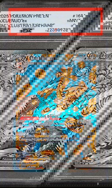 2025 Pokemon EX #164 Gholdengo Special Illustration Rare PSA 9