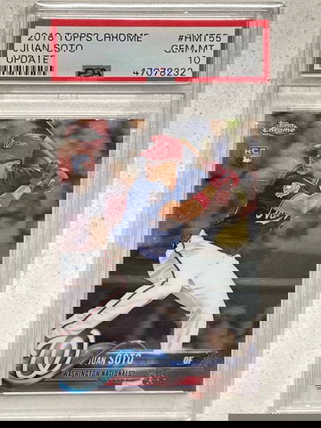 2018 Topps Chrome Juan Soto Update PSA 10 Gem Mint 