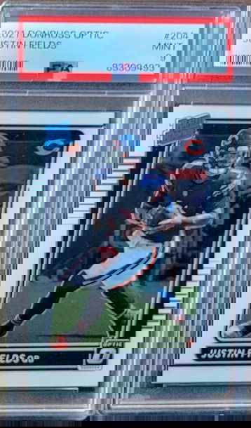 2021 JUSTIN FIELDS Panini Donruss Optic Rated Rookie PSA 9 RC #204 