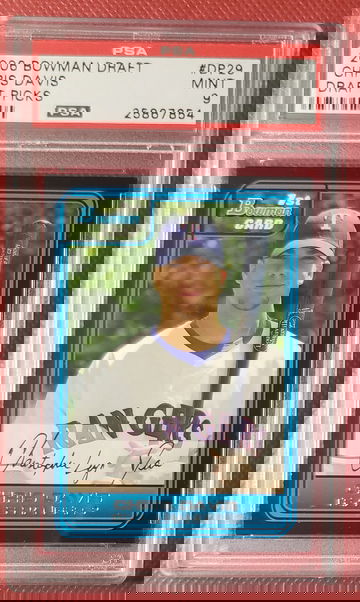 2006 Bowman Draft Chris Davis Draft Picks #DP29 PSA 9 MINT 