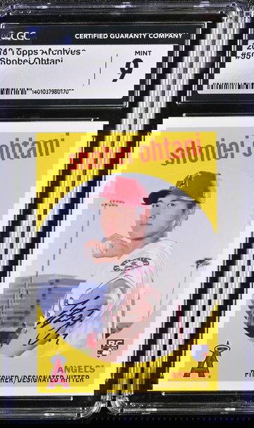 2018 TOPPS SHOHEI OHTANI ARCHIVES #50 CGC 9 BS.E1.06