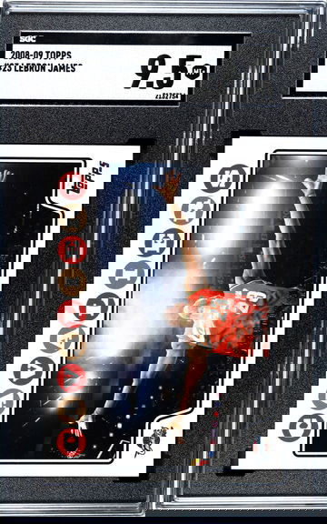 2008 Topps LeBron James #23 Chalk Toss SGC 9.5 Mint+