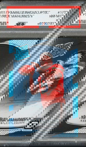 2017 Patrick Mahomes Optic RC PSA 8