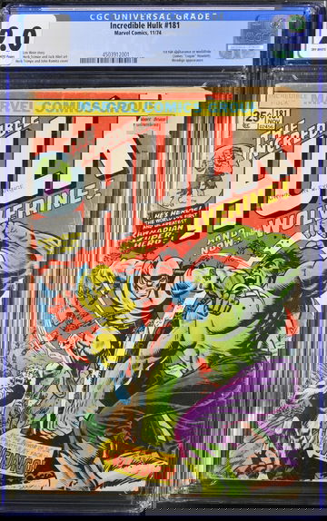 Incredible Hulk #181 CGC 2.0 -- 1st Full Appearance Wolverine -- Marvel 1974