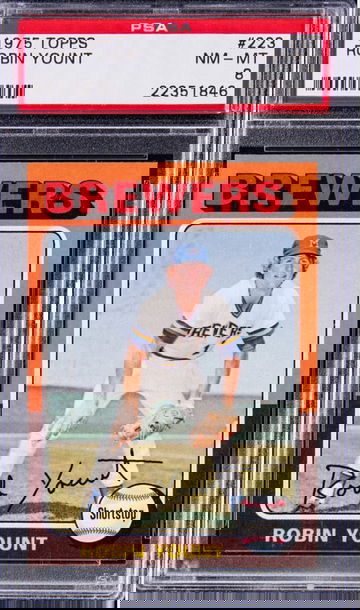 1975 Topps Robin Yount PSA 8