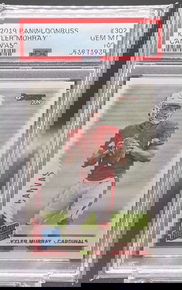 Kyler Murray 2019 Panini Donruss Canvas Rated Rookie RC #302 PSA 10