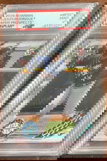 2019 Bowman Paper Prospects Julio Rodriguez PSA 9