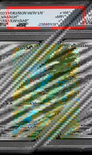 2023 Pokemon Scarlet and Violet 151 Illustration Rare Bulbasaur #166 PSA 9