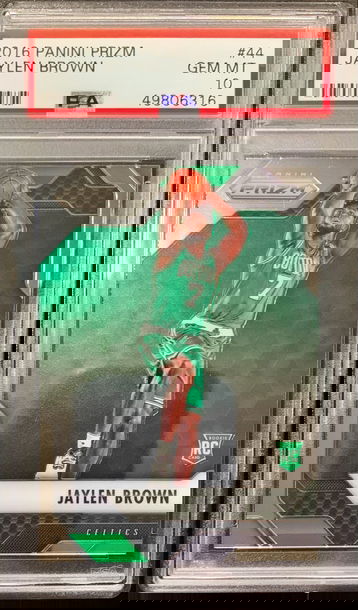 2016 Prizm Base Jaylen Brown Rookie PSA 10