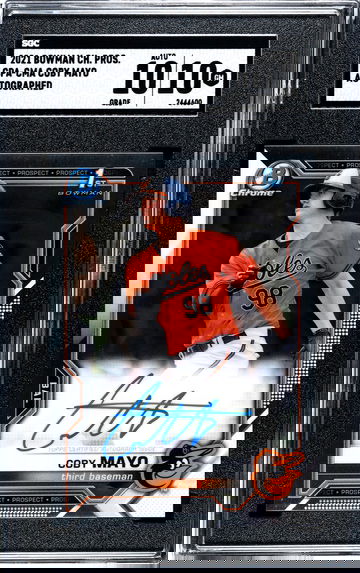 Coby Mayo Auto 2021 Bowman Chrome CPA-CMA