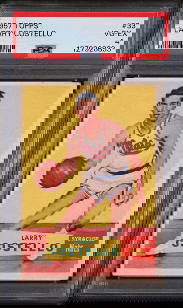 1957 Topps Larry Costello #33 PSA 4