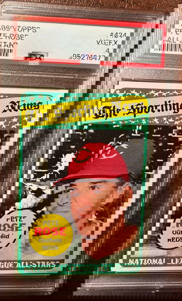 1969 Topps Pete Rose AS #424 PSA 4 VG/EX