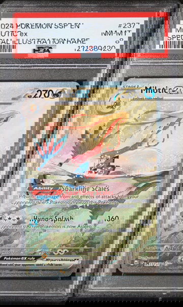 2024 Pokemon TCG #237/191 Milotic ex Special Illustration Rare PSA 8