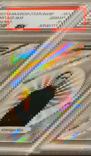 2023 Kakawow Disney 100 Star Wars #53 Armitage Hux /100 Silver Fireworks PSA 10