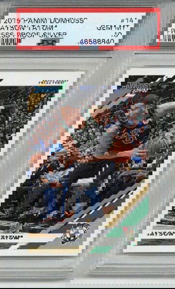 2019 PANINI DONRUSS PRESS PROOF SILVER #14 JAYSON TATUM CELTICS PSA 10 LOW POP