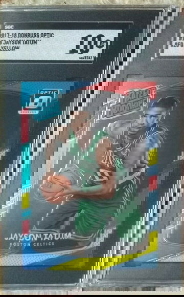 Jayson Tatum -- 2017 Optic Red Yellow