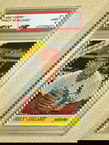 1966 Topps #7 Tracy Stallard PSA 9 MINT CARDINALS 