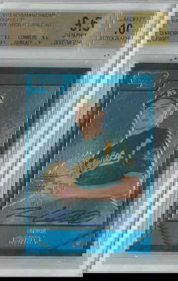 2007 Bowman Chrome Trevor Cahill #BC234 BGS 9.5 Auto 10