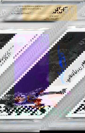 Kobe Bryant 2018-19 Panini Encased Slabbed Signatures Green 1/5 BGS 9.5/10 Auto