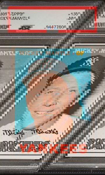 1967 Topps #150 Mickey Mantle PSA 7