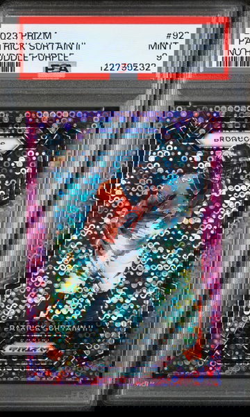 2023 Panini Prizm No Huddle Purple Patrick Surtain II #92 /35 PSA 9