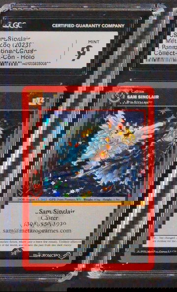 2023 MetaZoo Sam Sinclair Promo CGC 9