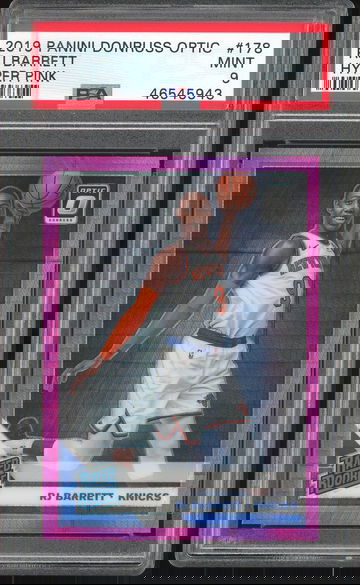 2019 Panini Prizm Hyper Pink RJ Barrett Rookie RC PSA 9