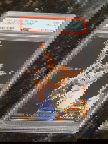 1992 Stadium Club Alonzo Mourning RC PSA 8 NM-MT  #297