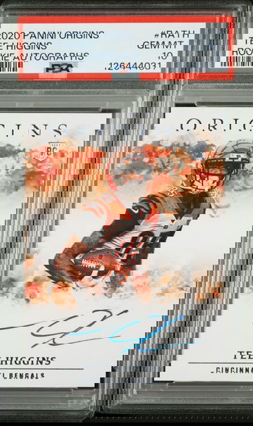 2020 Origins Tee Higgins Rookie Autographs - PSA 10