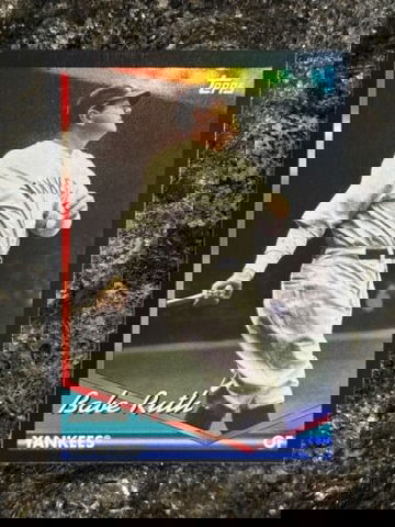 BABE RUTH 2024 Topps Archives BLACK FOIL Parallel NY Yankees #284