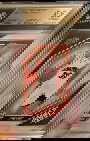 Stephen Curry 2009 UD Draft Edition SP #34 BGS 9.5 TRUE GEM MINT+