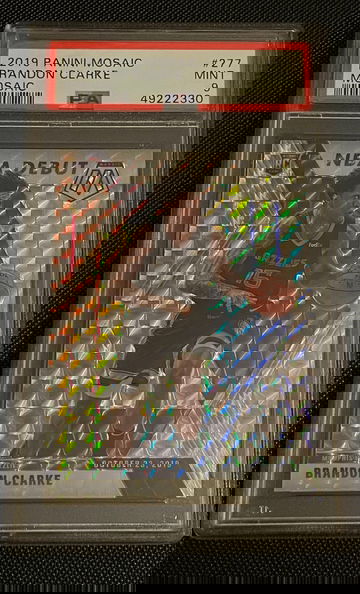 Brandon Clarke 2019 Mosaic Debut Silver Wave Mosaic Prizm PSA 9
