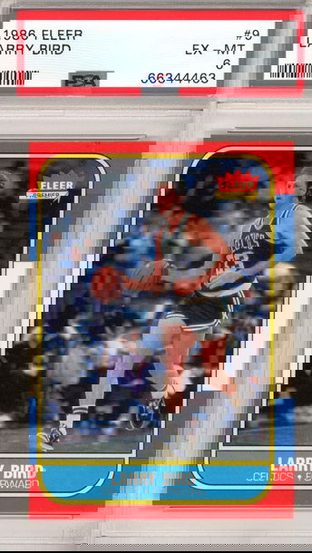 1986 FLEER LARRY BIRD PSA 6