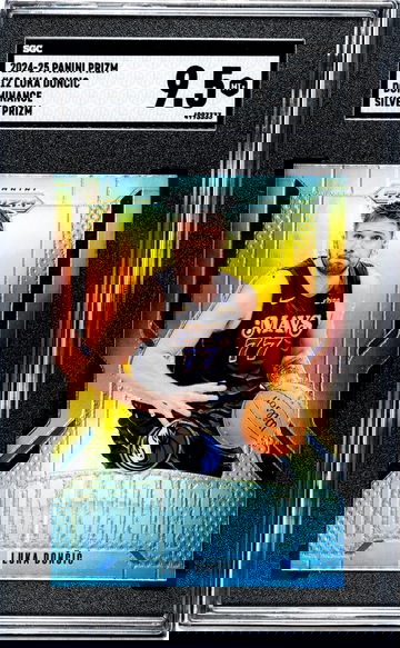 2024-25 Panini Prizm #12 Luka Doncic Dominance Silver Prizm SGC 9.5